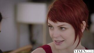 VIXEN Adventurous Beauty Has Passionate Sex With A Power Couple - porn video