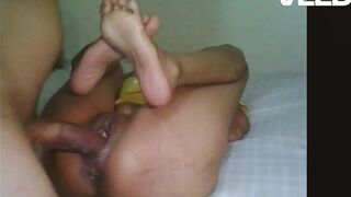 GRANNY GILF MILF FUCKED BY BIG THICK DICK ORGASMS YELLOW COSPLAY SHIRT - porn video